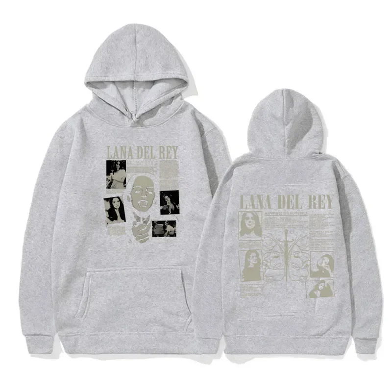 ألبوم موسيقى الخريف والشتاء طباعة الرجال هوديي المغني لانا ديل ري المرأة الهيب هوب ريترو الشارع ملابس مريحة غير رسمية