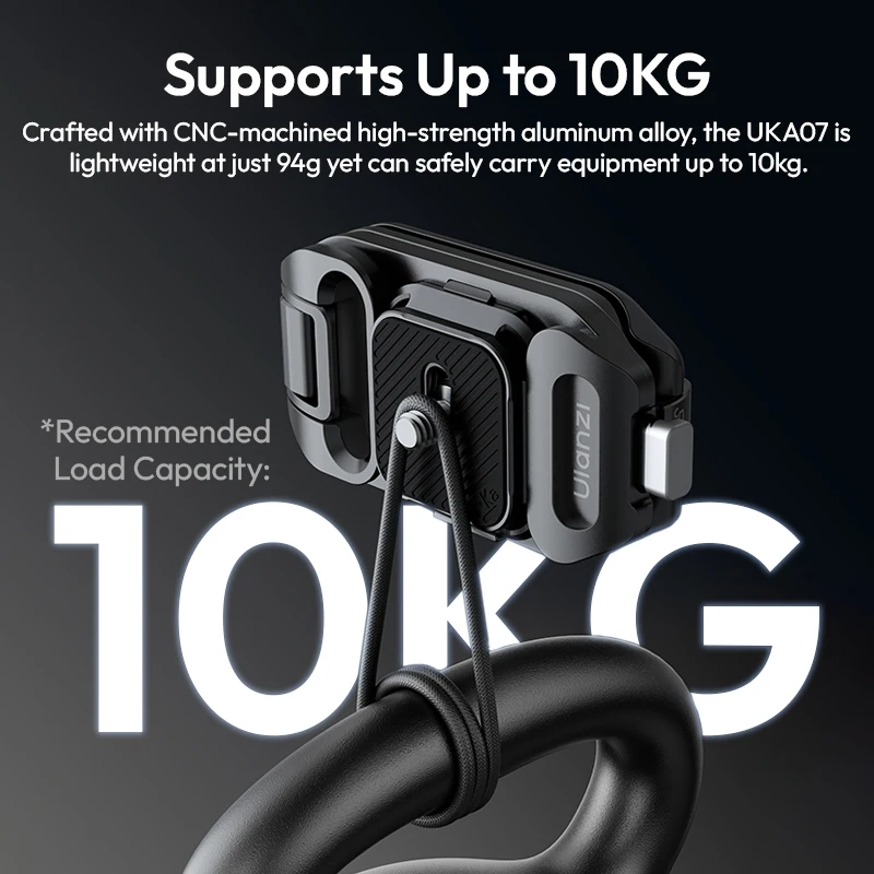 مجموعة أدوات الإصدار السريع لحقيبة الظهر Ulanzi UKA07 المتوافقة مع نظام الإصدار السريع Uka Arca-Swiss لكاميرا DSLR أقصى تحميل 10 كجم