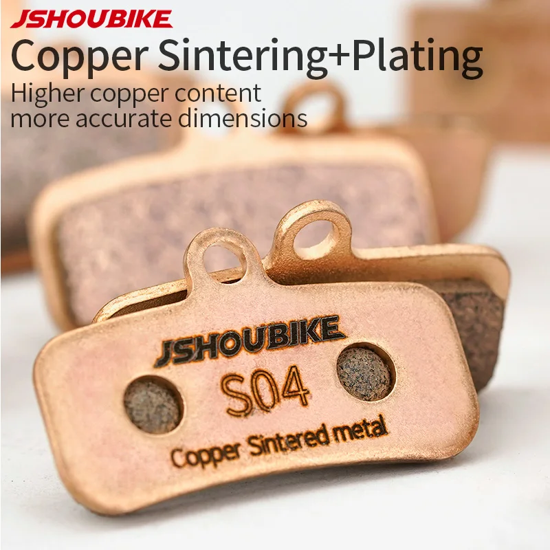 AliExpress JSHOU BIKE 2PAIR Bike Disc Brake Pads All models PSM Copper metal for SHIMANO/SRAM/Magula MT6/4 DB1 BB5 MT2/4 R1 bb5/7 bike part