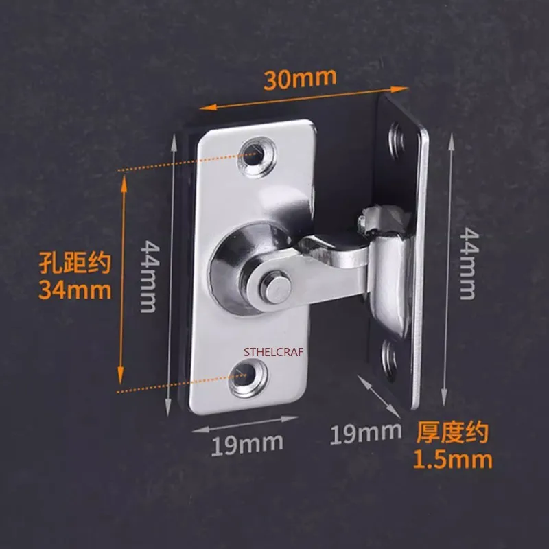 1PC 304 Stainless Steel Cabinet Door Bolt Old Barn Door Latch Buckle Indoor Security Window Toggle Clasp Furniture Hardware