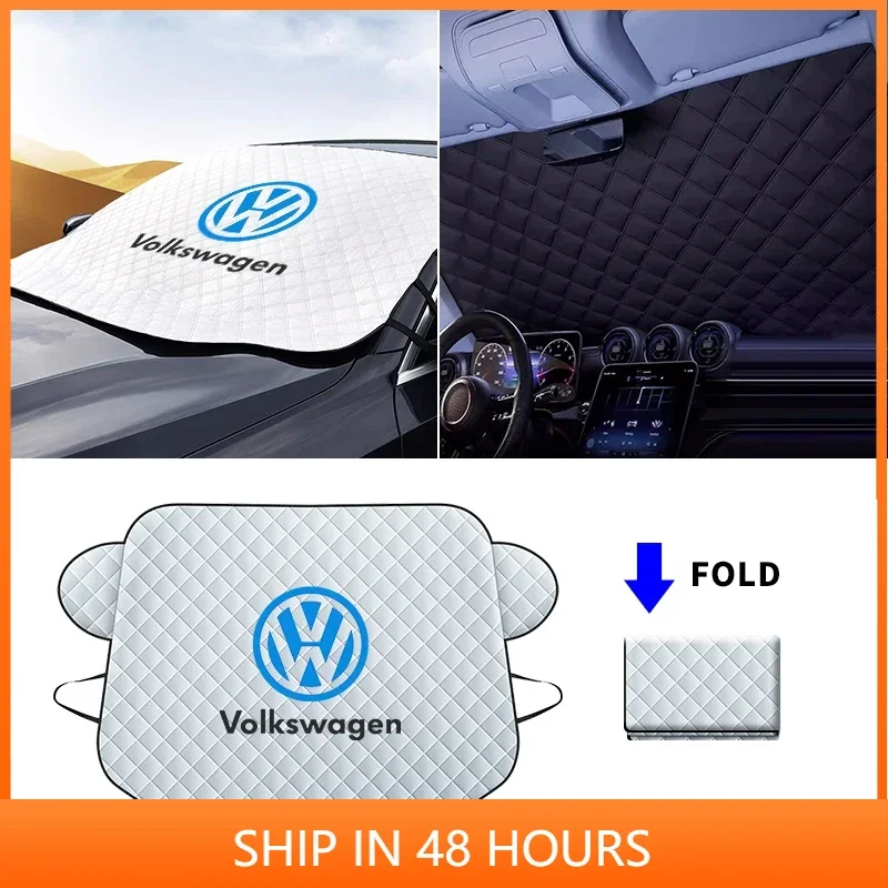 

Car Windshield Sunshades Extra Thick Snow Ice Cover Protection For Volkswagen VW MK5 MK6 MK7 Lavida Caddy Scirocco Polo Bora B5