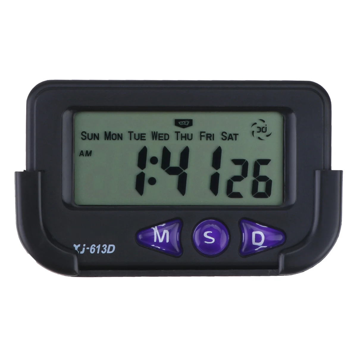 

Mini Electronic Clock for Car Digital Clock For Car Home Home Black Office Vehicle Mounted Decor LCD Stopwatch Alarm Clocks