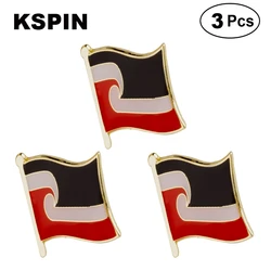 3pcs A Lot Maori Flag Lapel Pins Badges Brooches