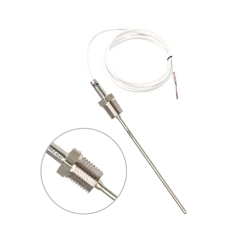 2025High Precision Industrial Sensor Reference Standard Waterproof Threaded Installation Screw-in Temperature 4 Wire RTD PRT Pro