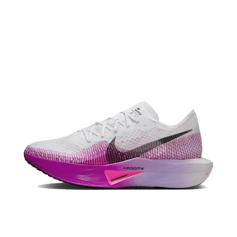 

Nike ZoomX Vaporfly NEXT% 3 Men's and Women's Running Shoes, Marathon, Comfortable, Cushioning, Non-slip Sneakers, White/Purple