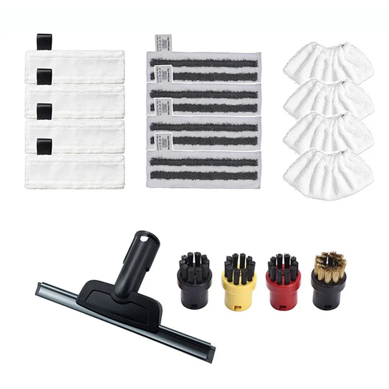 สำหรับ Karcher easyfix SC2 SC5 SC4 SC3ซับเศษผ้าอะไหล่และแปรงกลมที่ทำความสะอาดกระจก