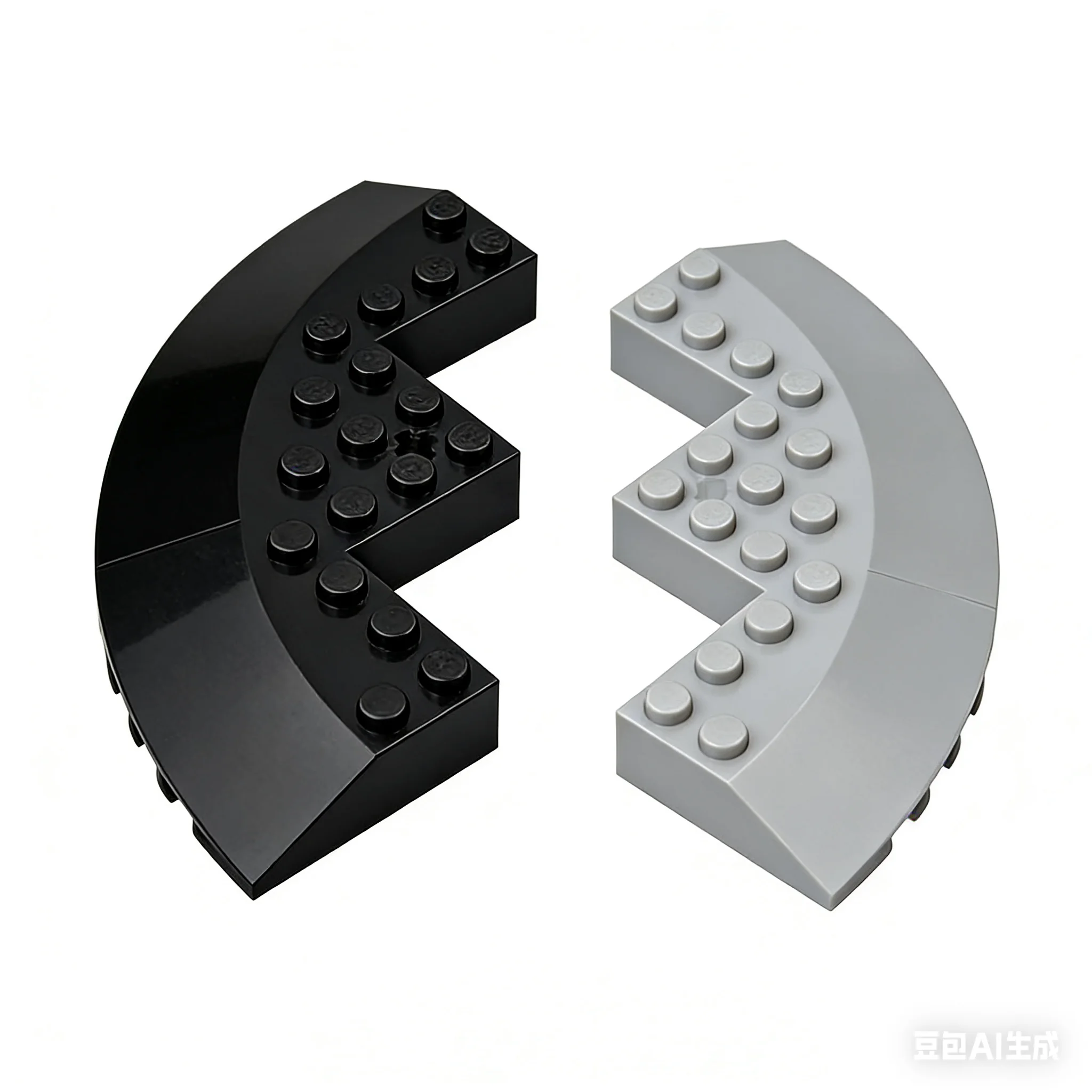 MOC100PCS 58846 Round Corner 10x10 With Slope 33 Building Blocks Kit House Bricks Toy Children Birthday Boys Girls Special Gifts