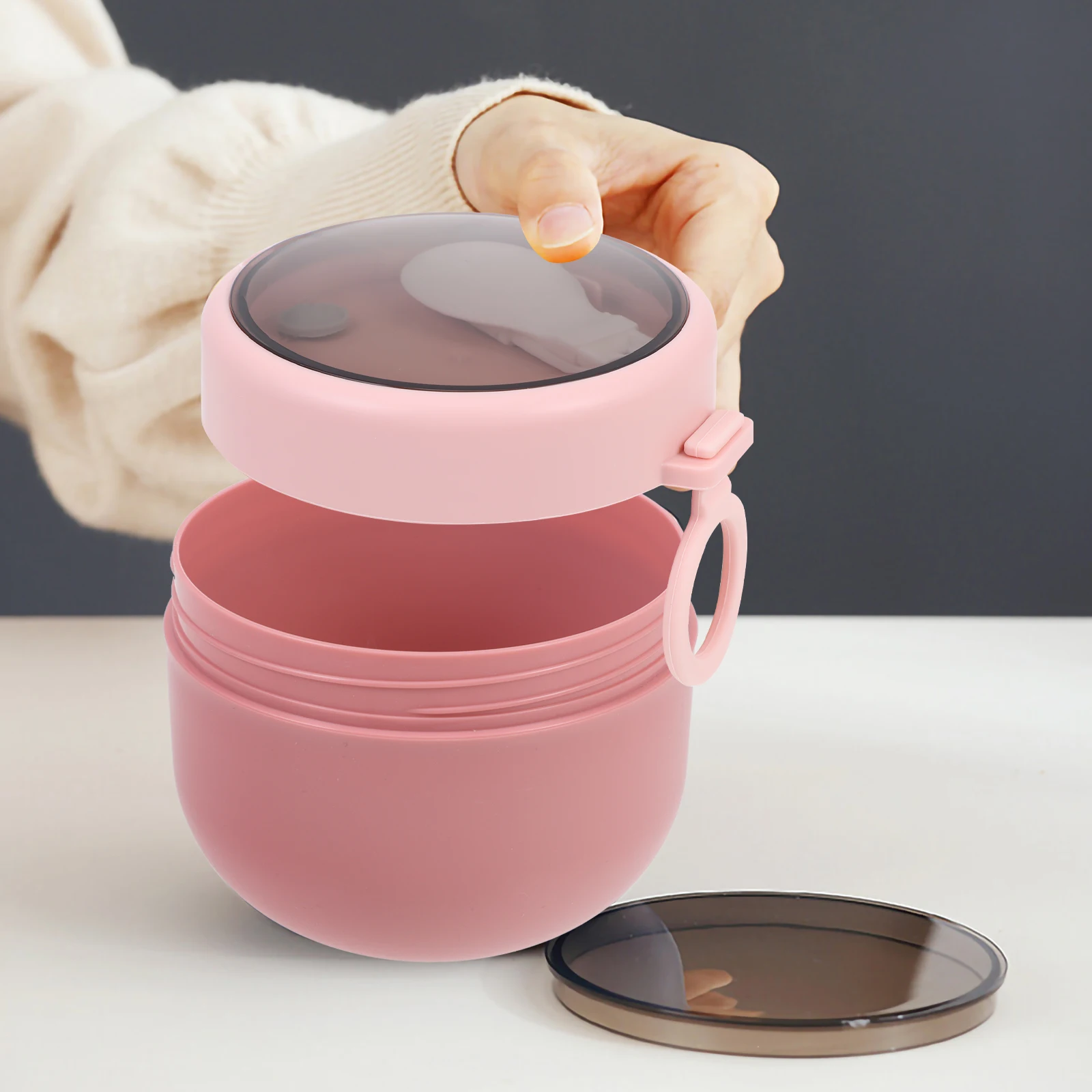

Sealed Breakfast Cup Portable Soup Container Premium Insulated Food Holder Leakproof Lid Spoon Included Use