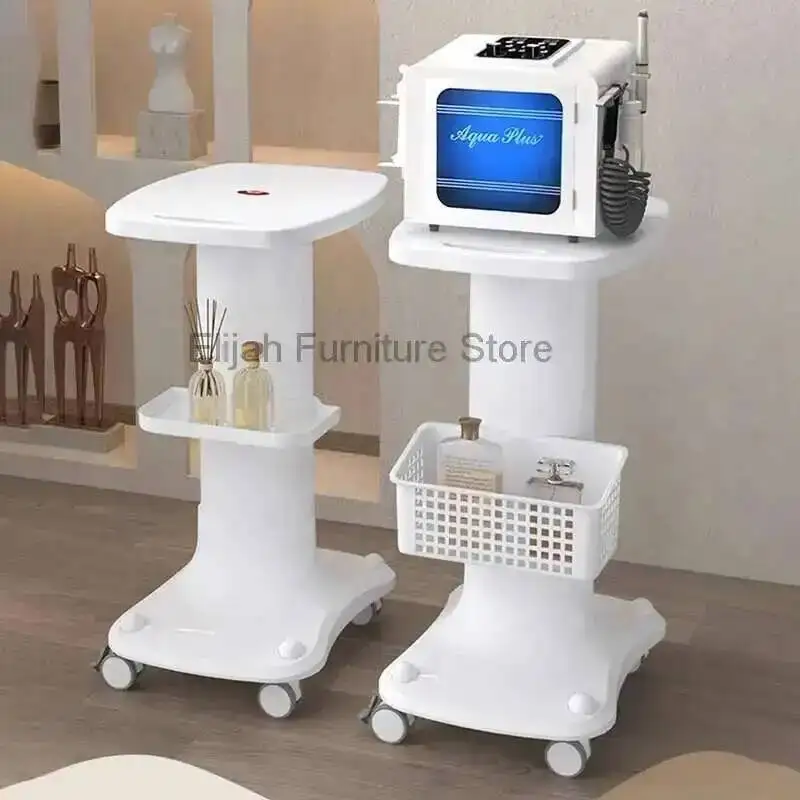 Auxiliary Service Car Wheels Spa Furniture Beauty Salon Trolley Cosmetic Hair Extension Dressing Table Muebles Belleza Circular