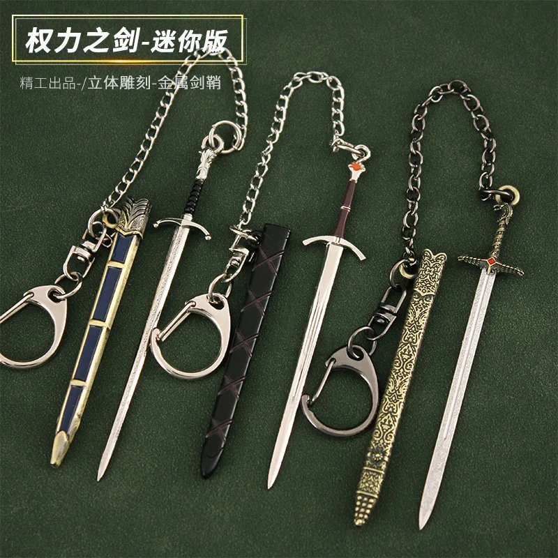 9cm Western Sword Long Claw Sword Metal Miniature Weapon Model Doll Toy For 6inch Soldier Action Figure Scene Accessories