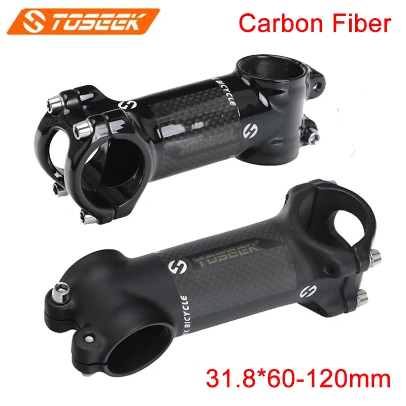 

TOSEEK MTB Stem Carbon Fiber Bicycle Stems Mountain Bike Handle Bar Stem BMX Handlebar Table Bike Power Mountain Road Bike Part