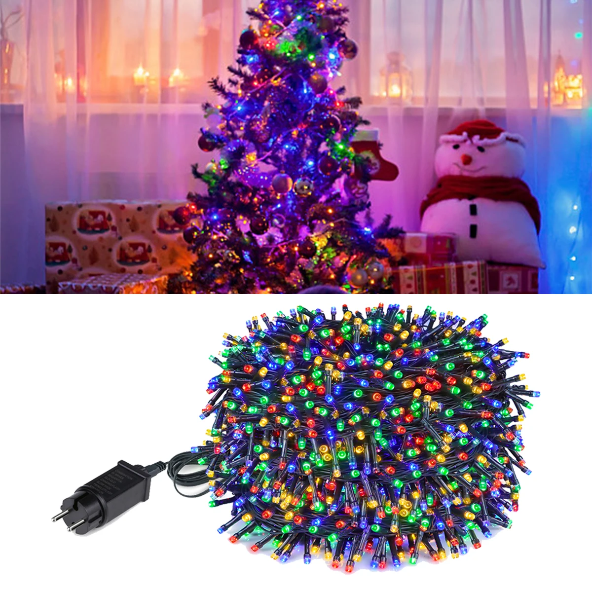 

30M 300LEDs LED Fairy String Lights Garlands Waterproof Outdoor Garden Street Birthdays Tree Wedding Party Decoration 220V 110V