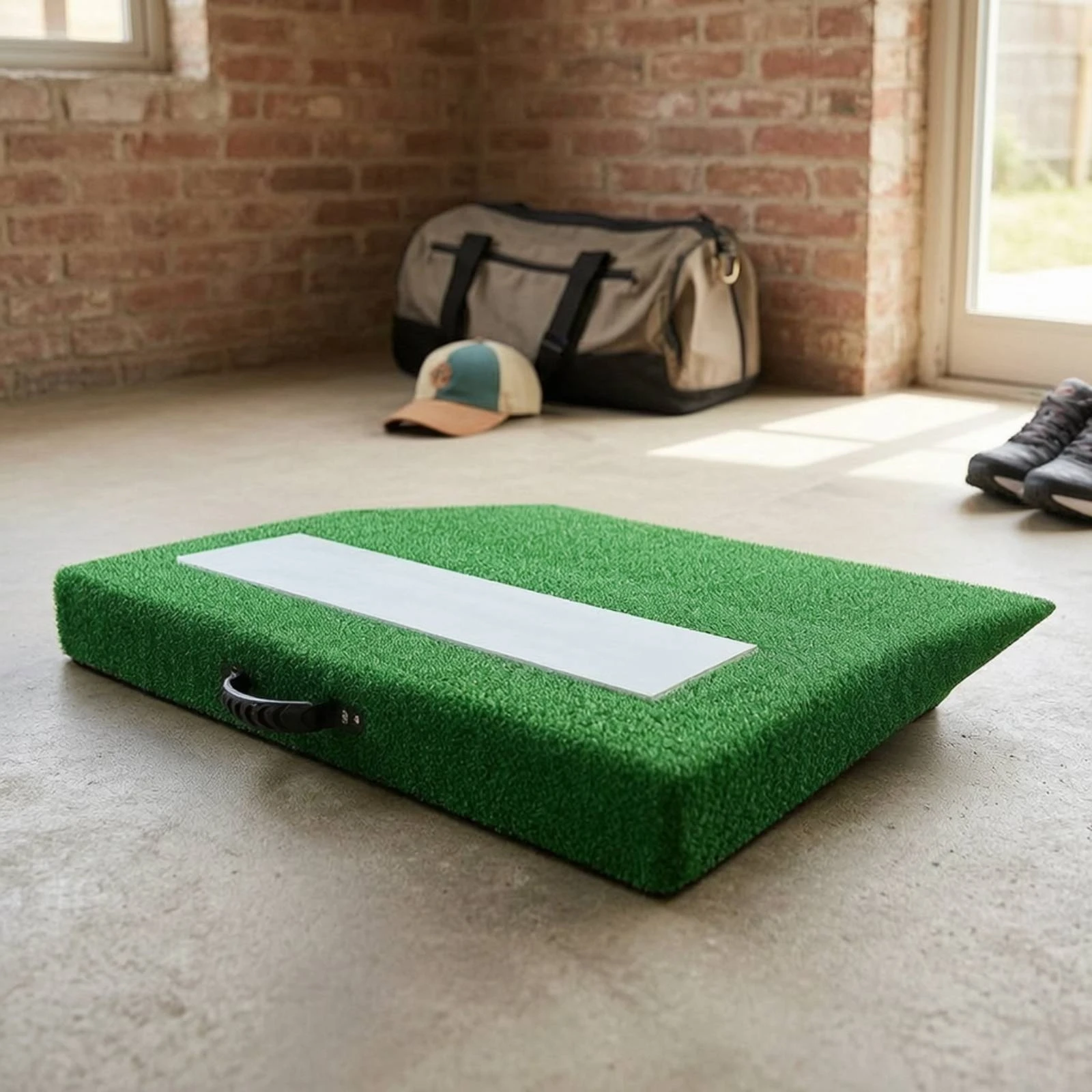 Portable Pitching Mound Lightweight Baseball Pitching Mound Sports Equipment Realistic Moisture-Protected for, Backyard