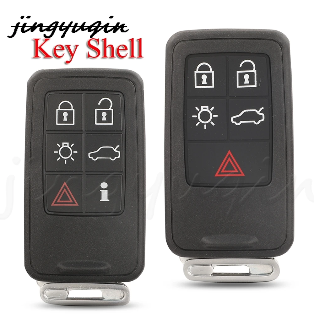 

jingyuqin 5/6 Buttons Remote Auto Key Shell Cover Case For Volvo V40 S60L S60 V60 S80 XC70 XC60 V70 2008-2017 Car Accessories