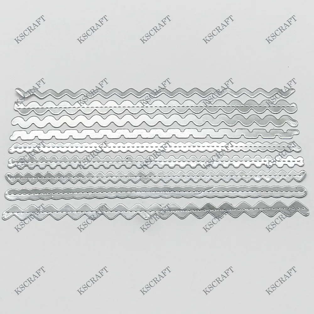 KSCRAFT Ric Rac Borders Cutting Dies Stencils for DIY Scrapbooking Decorative Embossing DIY Paper Cards