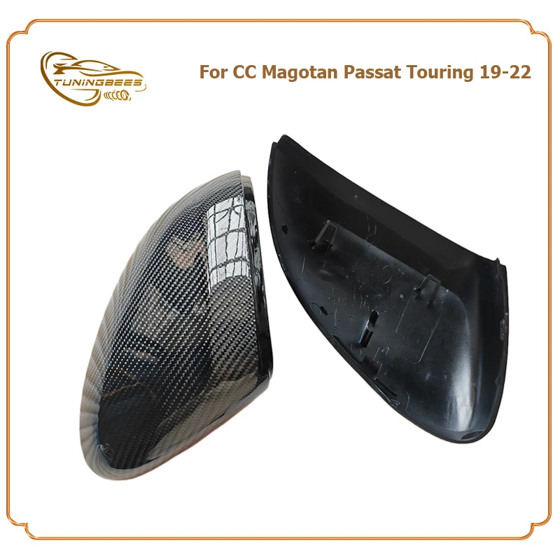 Carbon Fiber Wing Mirror Cover For Volkswagen Passat Variant Arteon CC Magotan 17 18 19 20 21 22 Rearview Mirror Housing Cover