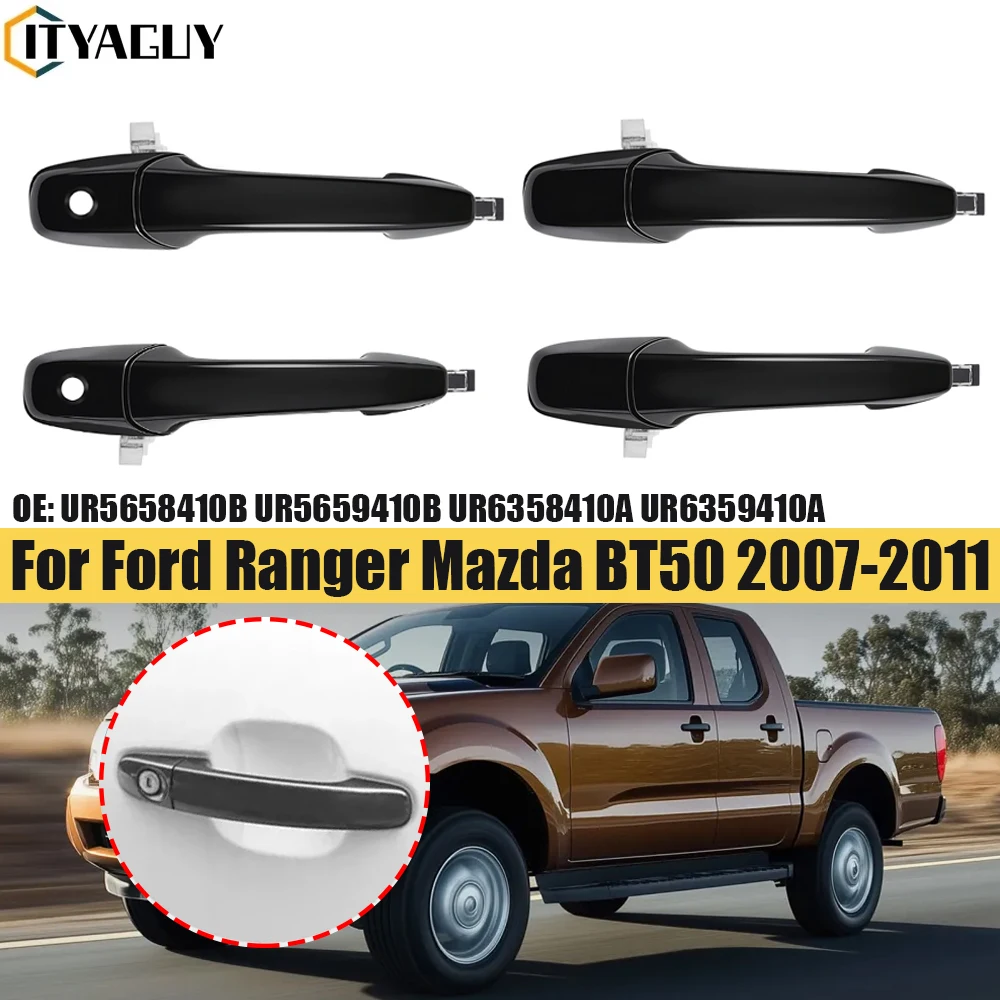 Vorderer und Hinterer Außentürgriff für Ford Ranger und Mazda BT50 2007-2011 UR6358410A UR6359410A UR5658410B UR5659410B