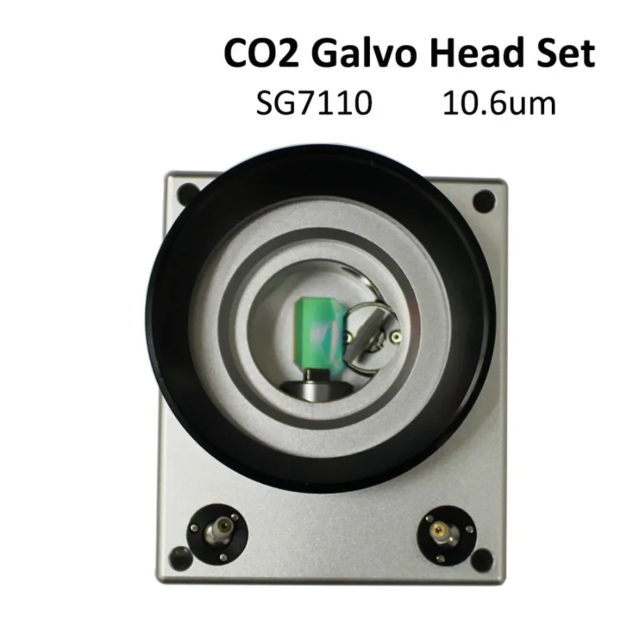 HAOJIAYI 10.6um 10600nm CO2 Laser Scanning Galvo Head SG7110 Input Aperture10mm Galvanometer Scanner with Power Supply Set