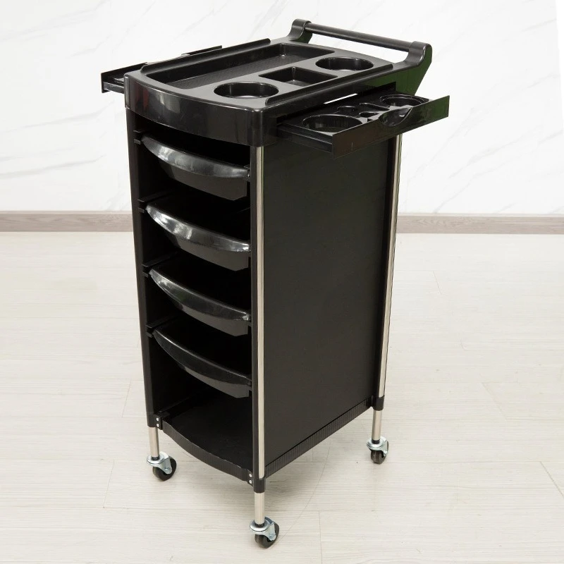 Hairdressing Tool Cart Salon Trolley, Barber Shop Perm and Dyeing Modeling Storage Storage Multi-layer Small Bar Cart