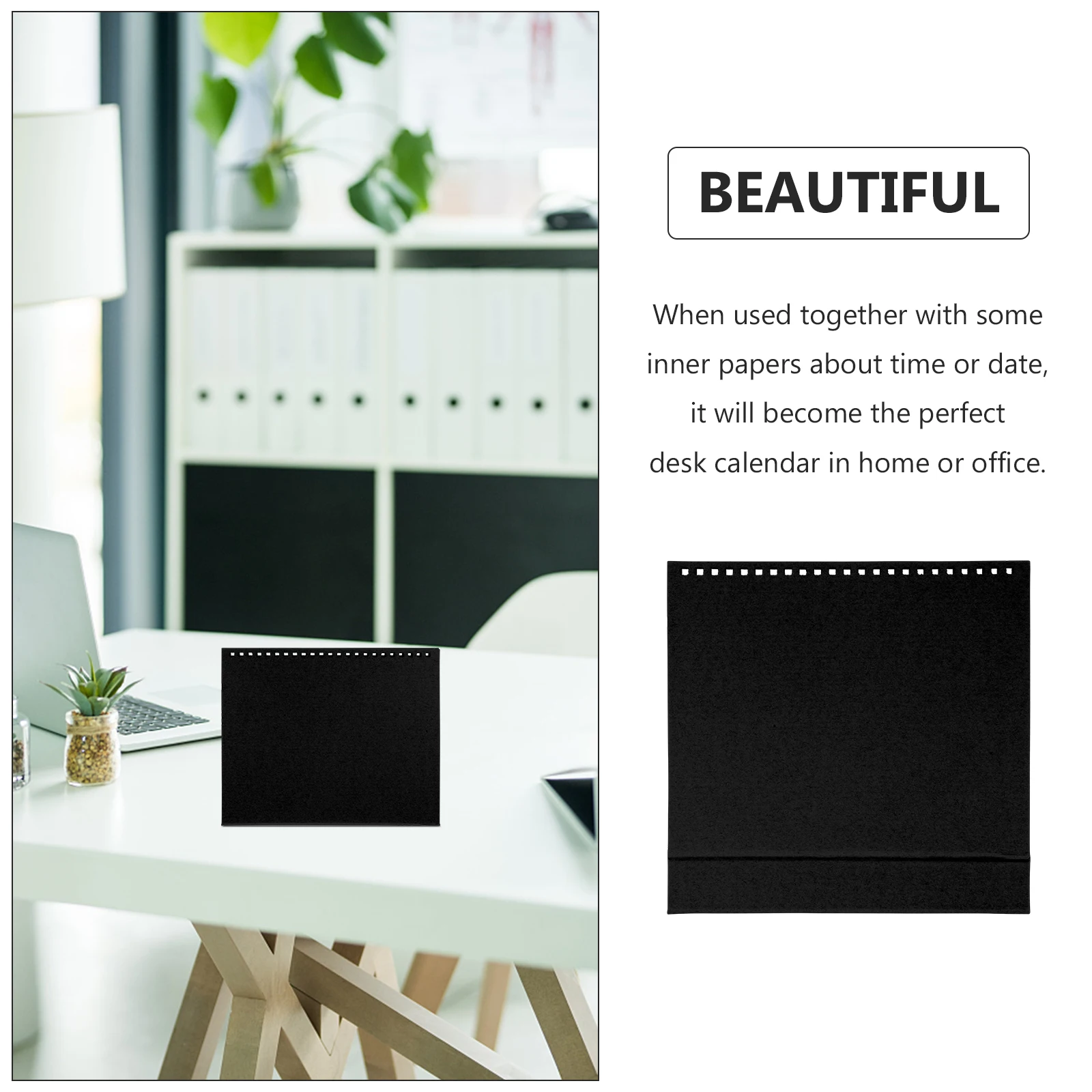 

12 Pcs Desk Calendar Base DIY Agenda Shelf Blank Office Decor Multipurpose H made High Class Iridescent Paper