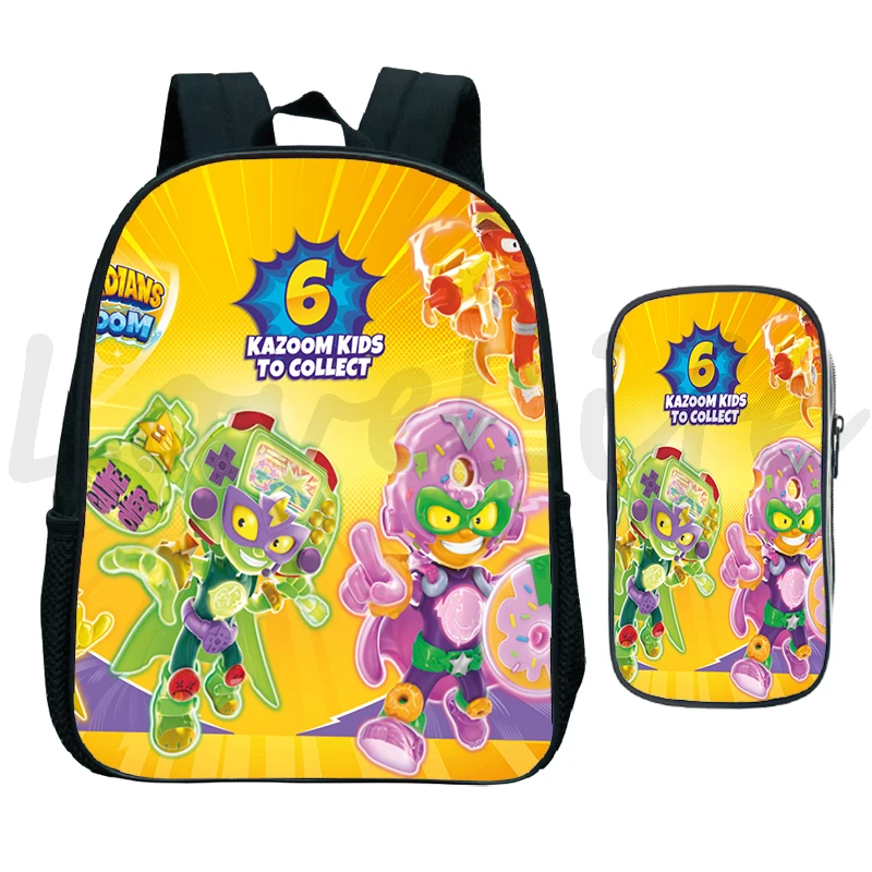 Superzings Series 8 Backpack Pen Bag 2Pcs/Set Kindergarten Bags Children Bookbag Super Zings School Bags Kids Rucksack Mochila