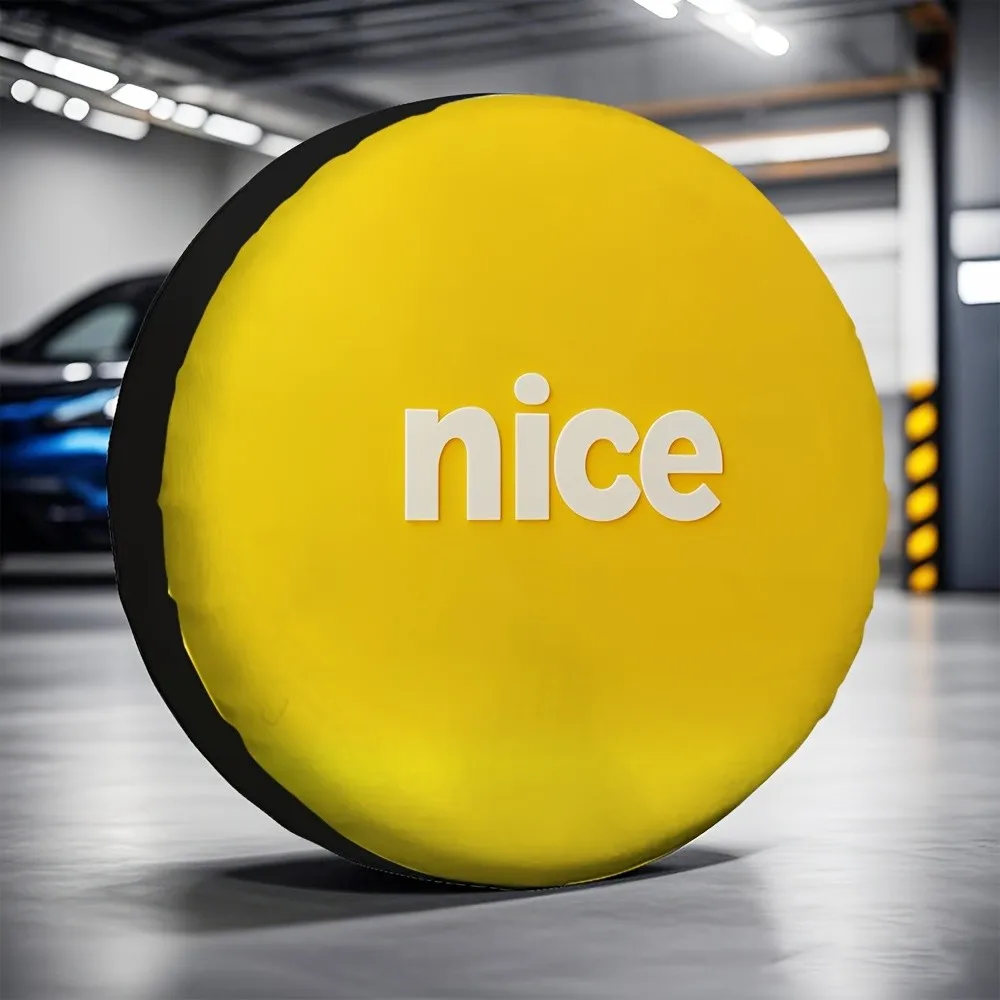 Nice Graphic Spare Tire Cover Durable Polyester Outdoor Parking Wheel Protector