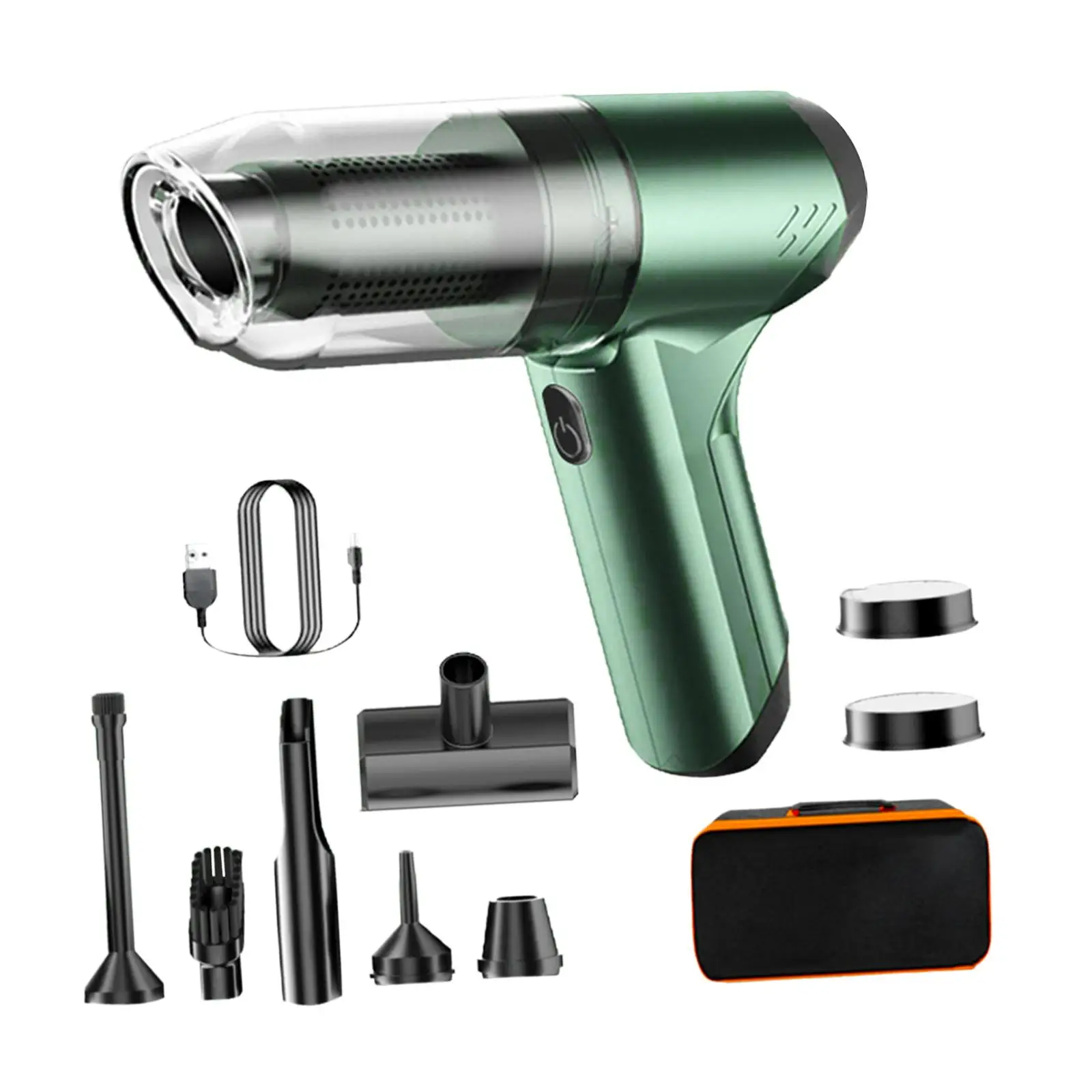 Cordless Handheld Vacuum Compact for Home, Office Small Space Cleaning Hand Held Vacuum with 500ml Dustbin Mini Duster Portable