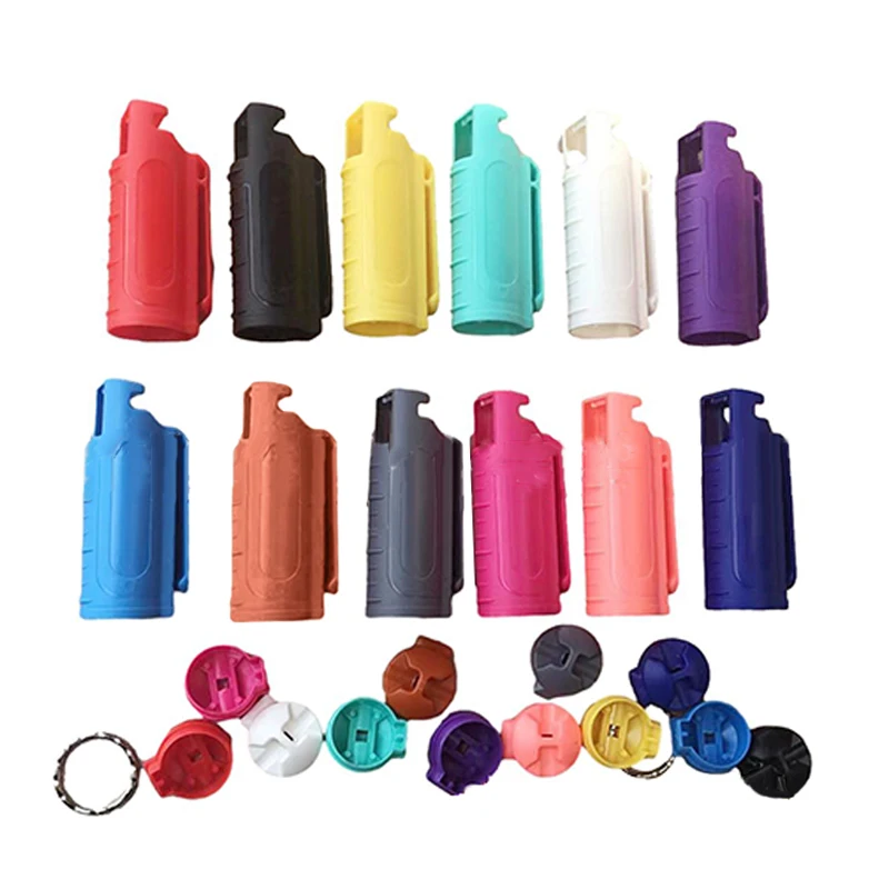 Multi Color Anti-wolf Spray Plastic Shell Palm Treasure Pepper Shell ABS Keychain