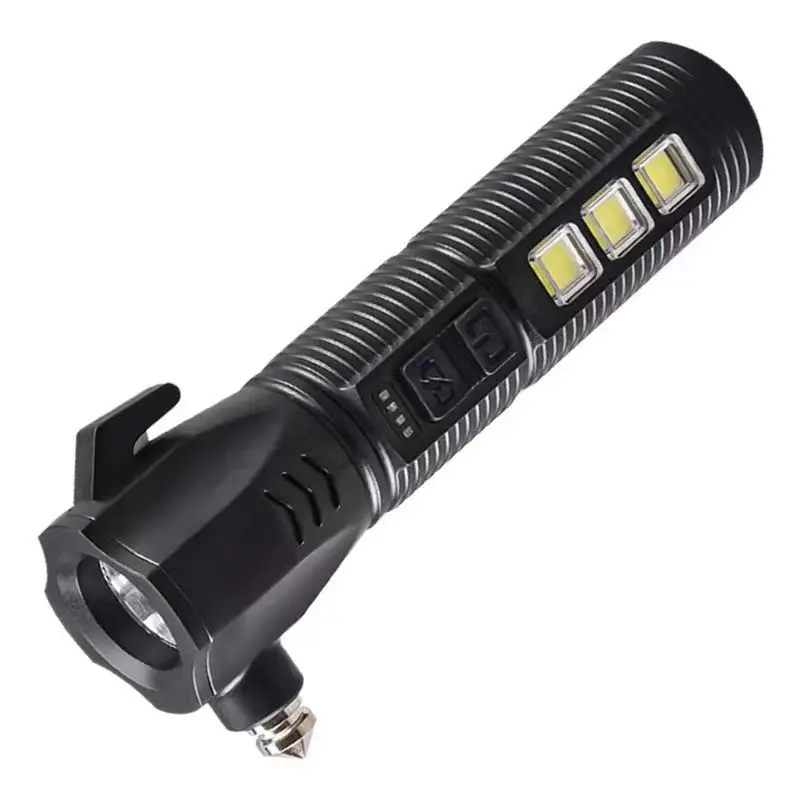 COB Multifunctional Escape Hammer Window Breaker Maintenance Work Light Emergency Flashlight Portable Durable Bright