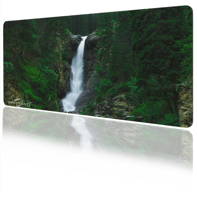 Green Scenery Mouse Pad Gamer printon demand HD New Home Mousepad XXL Playmat Office Soft Natural Rubber Desktop Mouse Pad