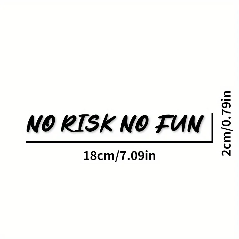 دراجة نارية خوذة Stickers1Piece متعة الإبداعية لا خطر لا متعة مقاوم للماء واقية من الشمس خدش ملصقات الزخرفية ذاتية اللصق