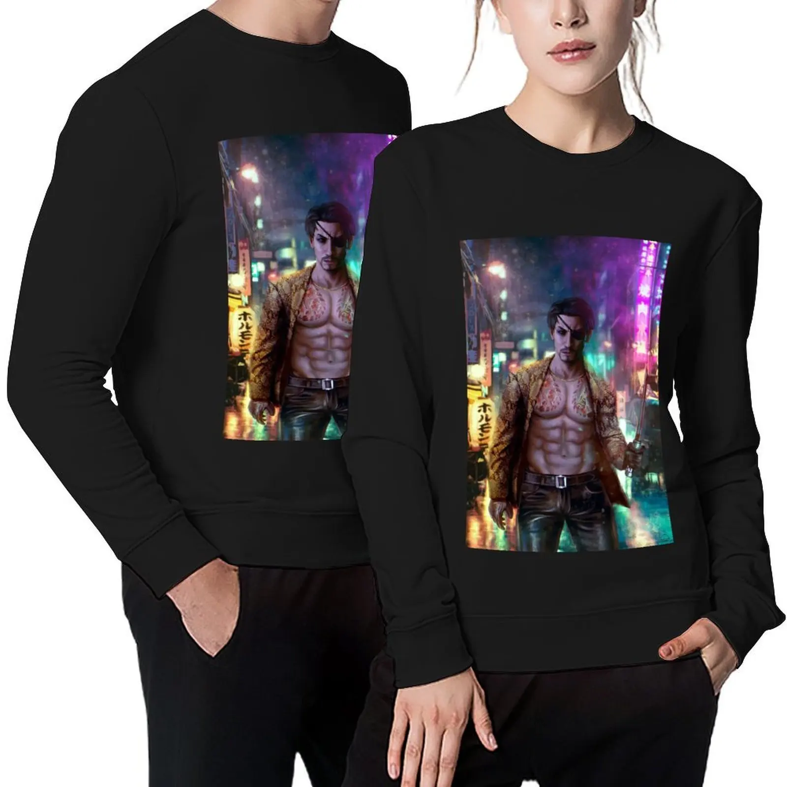 

Majima Goro Pullover tracksuit men male clothes men's winter sweater men clothes anime sweatshirt