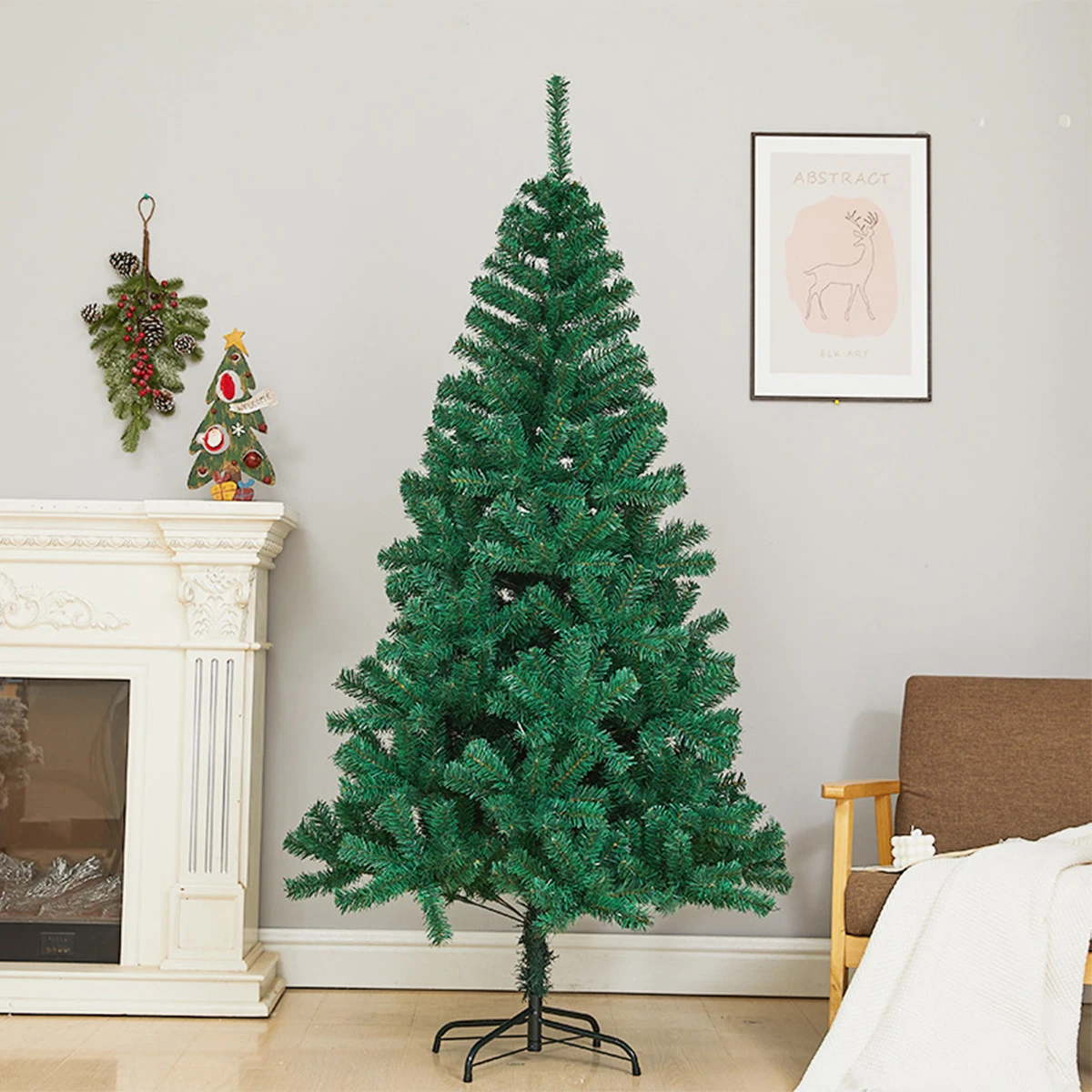 150cm Height 350 Branch PVC Artificial Christmas Tree Decor 2023 Christmas Decorations for Home Navidad Xmas Pine New Year 2024