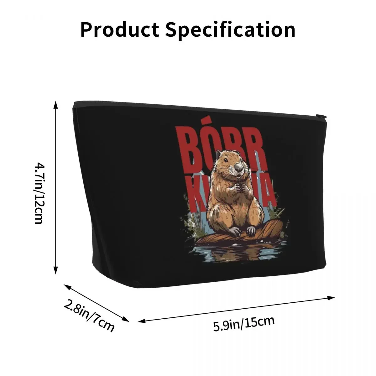 Bobr Kua - Bober, Bobr, Beaver Travel Cosmetic Bag Makeup Bag Cosmetic Case Portable Organizer For Women Ladies Gift