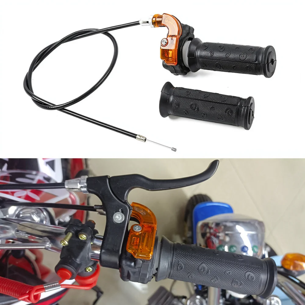 Throttle Grip Cable Replacement For 47CC 49CC Mini Moto ATV Quad Bike Visual Accelerator Handlebar Parts Black