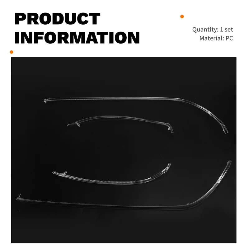 أعلى بيع سيارة المصابيح الأمامية شرائط ضوء لهوندا أكورد 2016-2017 النهار تشغيل ضوء دليل الشريط #6