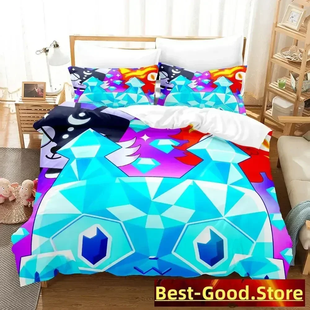 Game Pet Simulator X Bedding Set Single Twin Full Queen King Size Bed Set Adult Kid Bedroom Duvetcover Sets parure de lit Bed