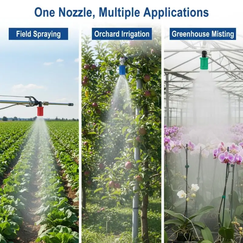 5Pcs Stainless Steel Round Spray Nozzle Agricultural Mist Nozzle High Pressure Atomizing Nozzle Garden Farm Sprayer Tools
