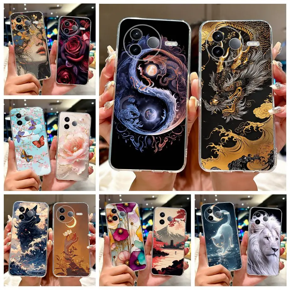 Für Xiaomi Poco F7 Pro Fall PocoF7 Ultra Cool Dragon Luxus Gemalt Abdeckung Weiche Silikon Fall Für Xiaomi Poco F7 Ultra F7Pro Taschen
