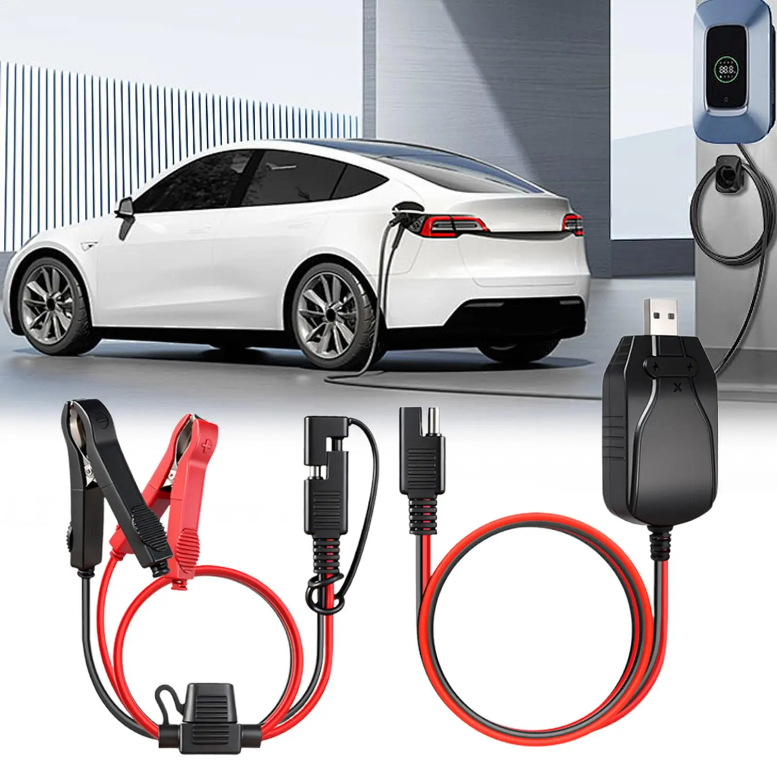 

Battery Charger Motorcycle 12v Portable Smart USB Charging Motorcycle Smart Battery Charger For Outdoor Car Marine Boat