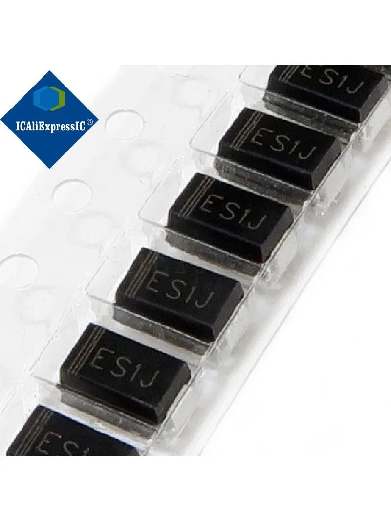 

Лидер продаж, 10 шт., ES1J SF18, шелкография ES1J/SMA 1A/600 В DO-214AC SMD, диод Шоттки