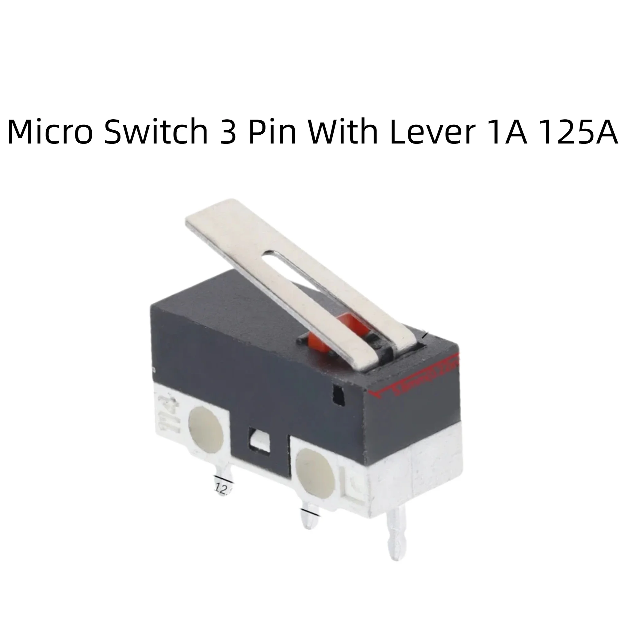 Micro Switch 3Pin With Lever 1A 125V AC Momentary Mini Limit Switch For Computer Mouse Electronic DIY
