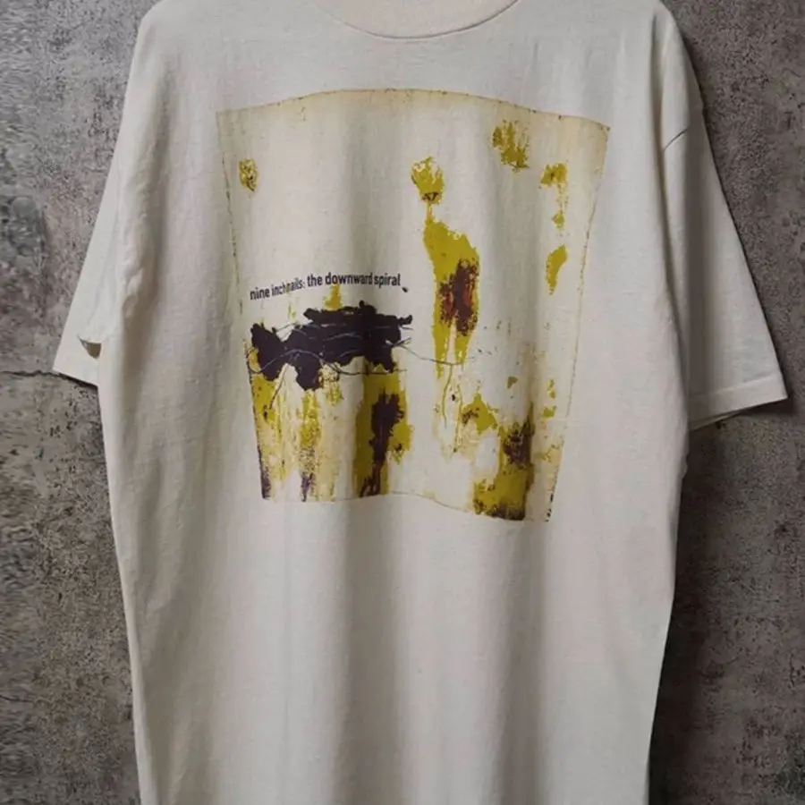 

Nine Inch Nails High Street Niche Loose Round-neck Short-sleeved Men's and Women's Pure Cotton Texture T-shirts