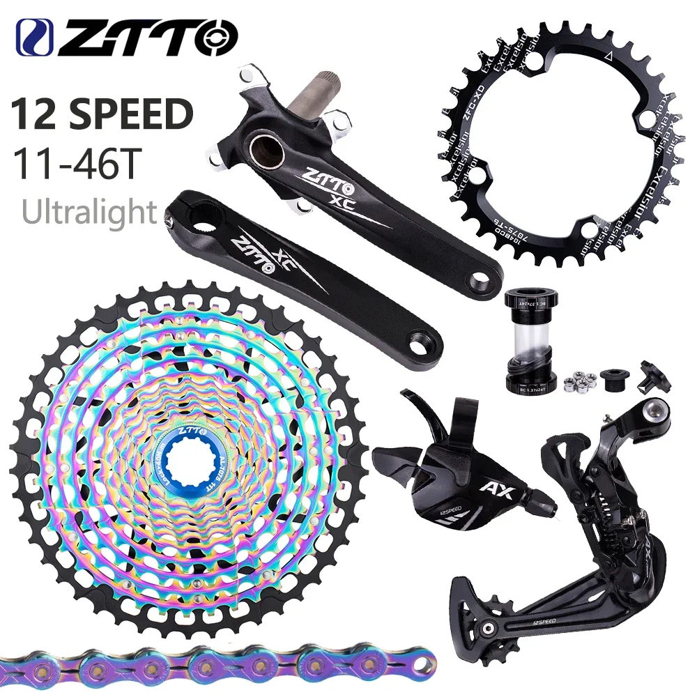 ZTTO MTB 1x12 スピードグループセット 12s シフターセット 32 34 36T