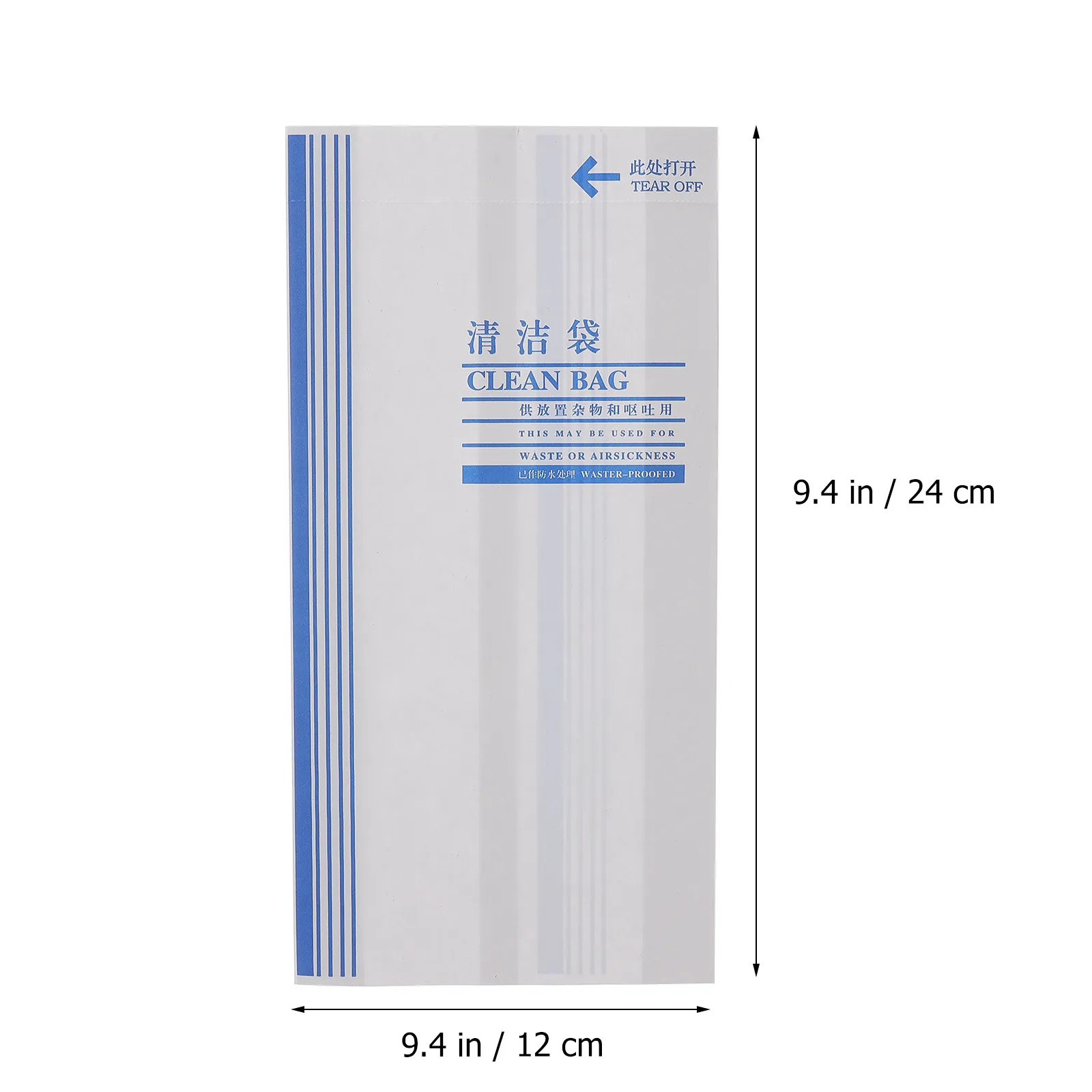 100Pcs Disposable Vomit Bags Large Capacity Paper Barf Bags for Car Sick Pregnant Drunk Passengers Motion Sickness