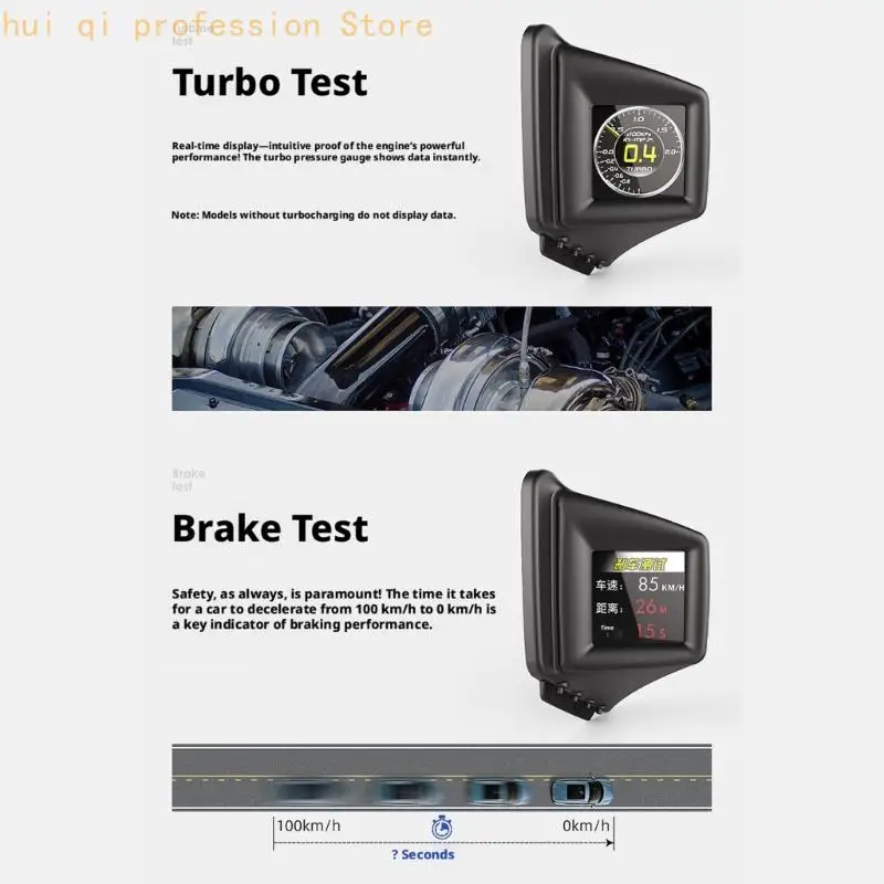 OBD2-Fahrdatenanzeige mit großer Auto-Armaturenbrett-Bildschirmansicht für Modifikation H8WE – Detail 7