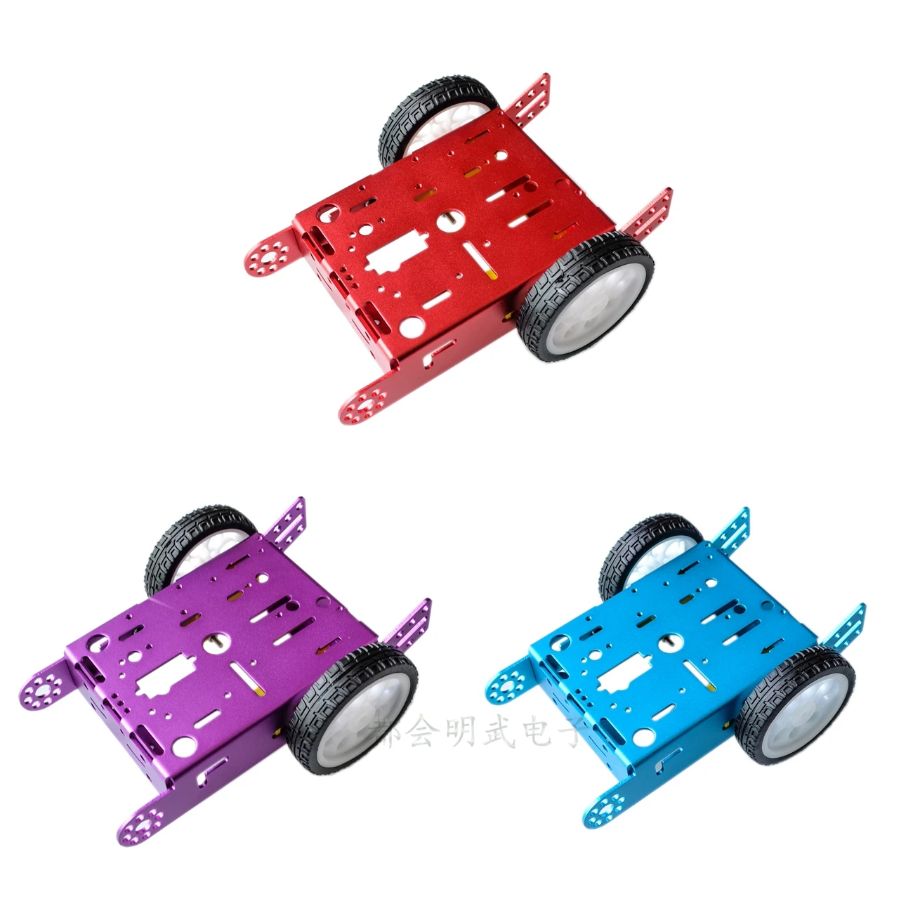 Aluminum Alloy Car Robot Car Intelligent Car Chassis Alloy Chassis 2 Wheel Car DIY New A30