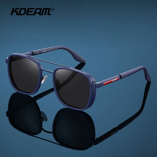 Imagen 2 del producto KDEAM Gafas de sol formales para hombres de negocios polarizadas TR90 Material de alta calidad Gafas de moda Conducir Caja de transporte incluida
