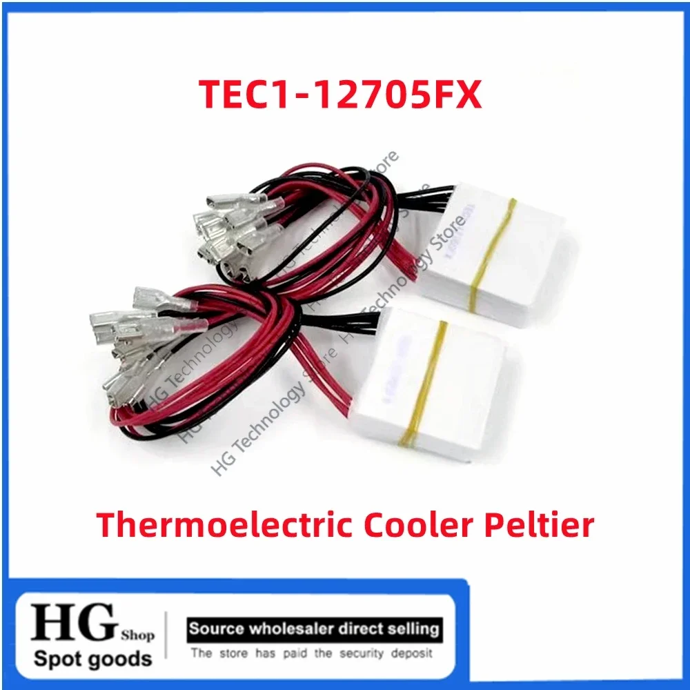 

TEC1-12705FX Thermoelectric Cooler Peltier 40*40*4mm TEC1 12705FX 12V 60W thermoelectric module