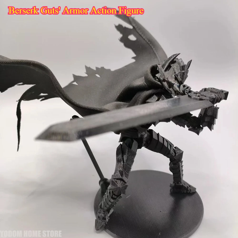 

Berserk Guts' Armor Action Figure - 3D Printed Multi-Joint Movable for Desk Decoration, Cool Gift for Boys